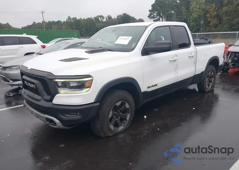 2020 Ram 1500 Rebel 4X4 6'4 Box z USA, uszkodzony, nr VIN 1C6SRFET8LN280141